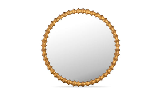 Whitby Mirror Aged Brass