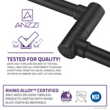 ANZZI Braccia Articulated Pot Filler, Dual Shut-Off Valves, 4 GPM High Flow, 24" Max Reach, Solid Brass Construction, Multiple Finishes