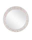 Uma Mother of Pearl Round Mirror