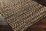 Hand Woven Leather Rag Rug - Clearance