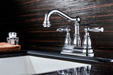 Edge Series 4 in. Centerset 2-Handle Mid-Arc Bathroom Faucet in Polished Chrome