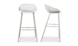 Piazza Outdoor Barstool White - Set Of Two
