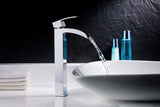 ANZZI Key Series Elegant Vessel Sink Faucet (8.82" H), Single Hole, ADA & WaterSense Certified, Rhino Alloy Solid Brass, Various Finishes