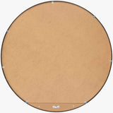 Round Mirror with Black Aluminum Frame