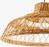 Bailleval Dark Brown Rattan Pendant