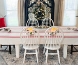 Red Striped Tablecloth