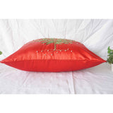 3D Embroidery Xmas Tree Pillow Cover (Set of 1)
