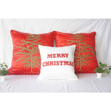 3D Embroidery Xmas Tree Pillow Cover (Set of 1)