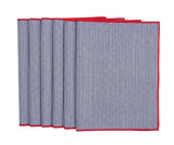 Navy Blue and White Striped Placemats