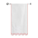 Reverse U Shape Embroidered Bath Towels (Set of 2)