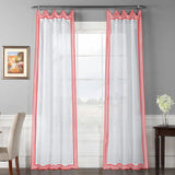 Smart Border 400TC Sateen Cotton Embroidery Curtain (Set Of 2)