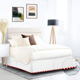 Ashley 400TC Sateen Cotton Traingle Embroidery Tailored Bed Skirt