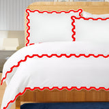 400TC U Shape Applique Embroidery Cotton Duvet Cover Set