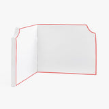 Wall Corner Dorm Bed Headboard In Embroidery Border With Self Adhesive Velcro Straps