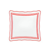 400TC Wavy Embroidery & Border Cotton Sateen Solid Euro Sham