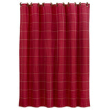 Red Windowpane Shower Curtain, 2 MOQ