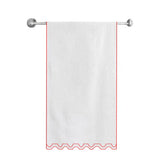 Zig & Zag U Shape Embroidered Bath Towels (Set of 2)