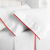 400TC Embroidery Cotton Sateen Solid Top Sheet
