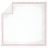 400TC Cotton Scallop Embroidery & Border Sateen Solid Duvet Cover Set