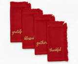 Embroidered Christmas Napkins