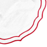 Red Scalloped Placemats