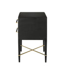 Verona Black Nightstand