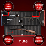 Tactical Rustic Hidden American Flag Gun Storage with Trap Door