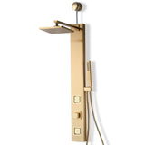 Dion Series 39 in. 2-Jetted Shower Tower with Heavy Rain Shower and Body Jets and Spray Wand