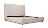 Luzon Queen Bed Tall Headboard Wheat