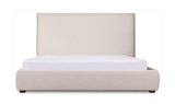 Luzon King Bed Tall Headboard Wheat