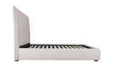 Luzon King Bed Tall Headboard Light Grey