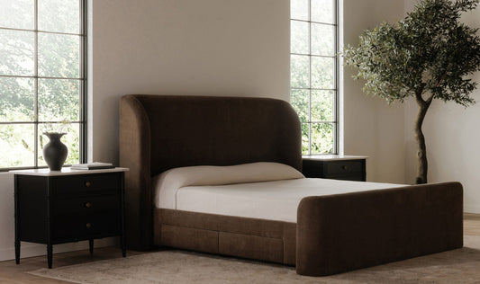Sophia Queen Storage Bed Brown