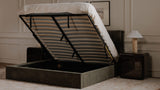 Sebastion King Storage Bed Green