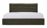 Sebastion King Storage Bed Green