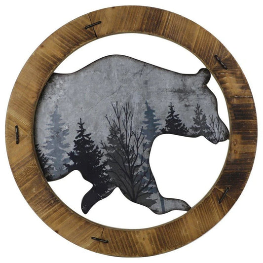 Round Bear Wall Art, 4 MOQ