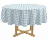 Blue Checkered Tablecloth