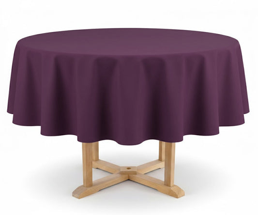 Round Tablecloth - Plum