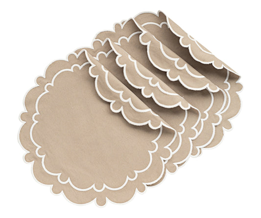Cloth Placemats Round Set of 4