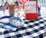 Navy Blue Round Tablecloth