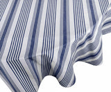 Striped Round Tablecloth - Navy