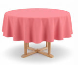 Pink Round Wedding Tablecloth