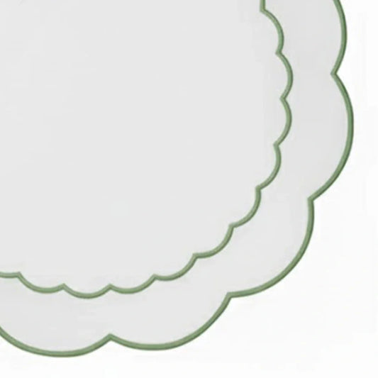Round Cloth Placemats - Sage Green