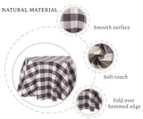 Round Tablecloth - Plaid Tablecloths