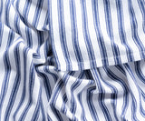 Blue and White Striped Tablecloth