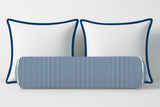 Ticking Stripe Velvet Bolster Pillow Cover