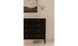 Eleanor 5 Drawer Chest Black
