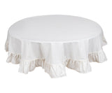 Round Ruffled Tablecloth