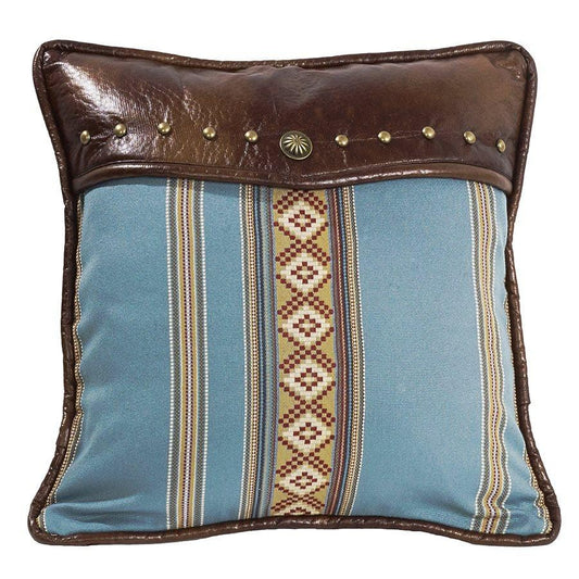 Ruidoso Turquoise Diamond Throw Pillow