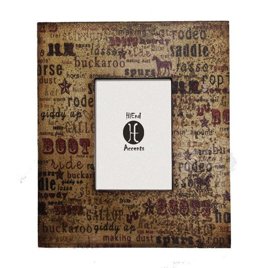 Cream Wooden Picture Frame w/ Text, 4 MOQ