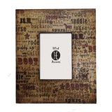 Cream Wooden Picture Frame w/ Text, 4 MOQ